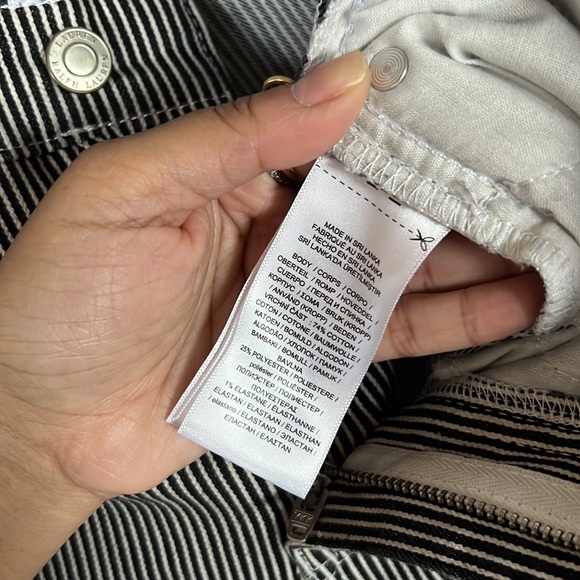 Ralph Lauren b/w striped jeans - Picture 5 of 5